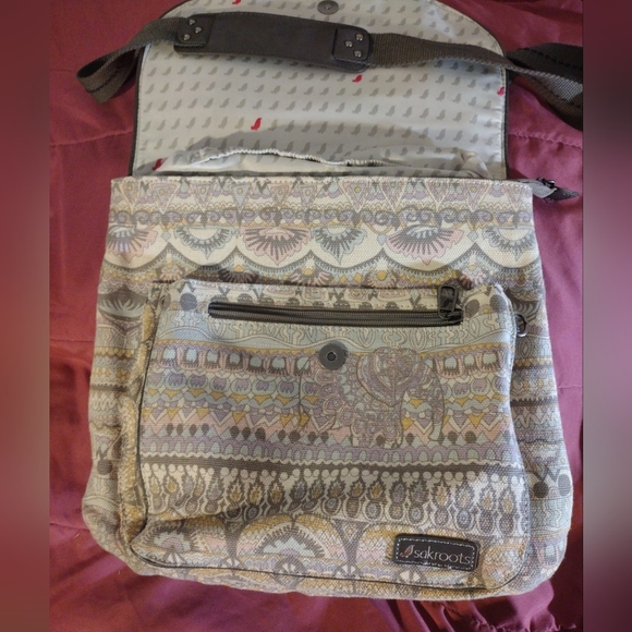 Sakroots NEW One World Artist Circle Pastel Shoulder Bag Convertible Backpack - Picture 2 of 5